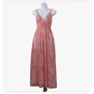 Moda International Pink Floral Maxi Dress